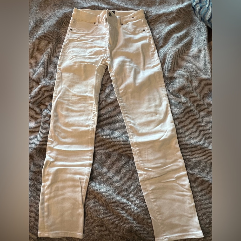 Abercrombie & Fitch White Simone High-Rise Jeans ankle size 6R